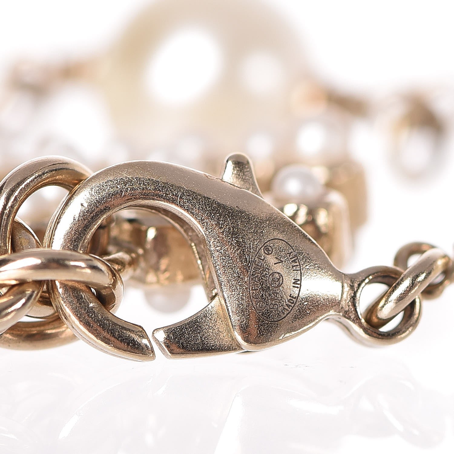 Chanel Pearl CC Bracelet Gold 5 of 6