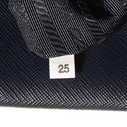 Prada Saffiano Lux Double Handle Shopping Tote Baltico 7 of 10
