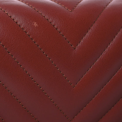 Chanel Calfskin Chevron Quilted Small Statement Flap Red 11 of 13