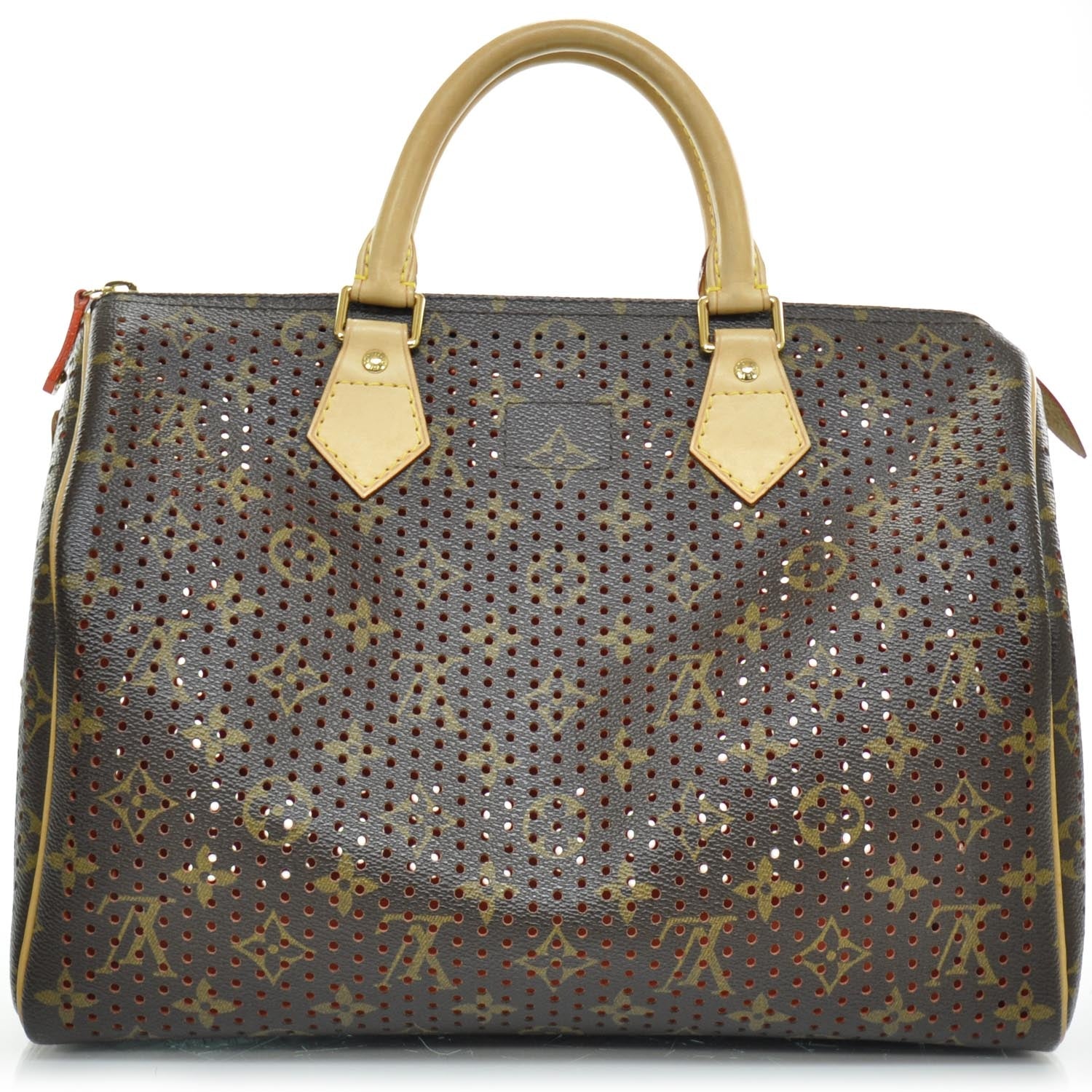 Louis Vuitton Monogram Perforated Speedy 30 Orange 5 of 11