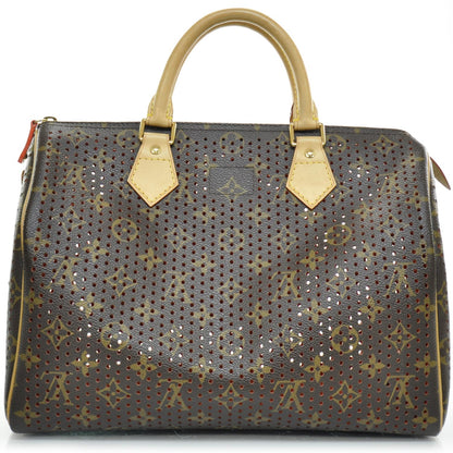 Louis Vuitton Monogram Perforated Speedy 30 Orange 5 of 11