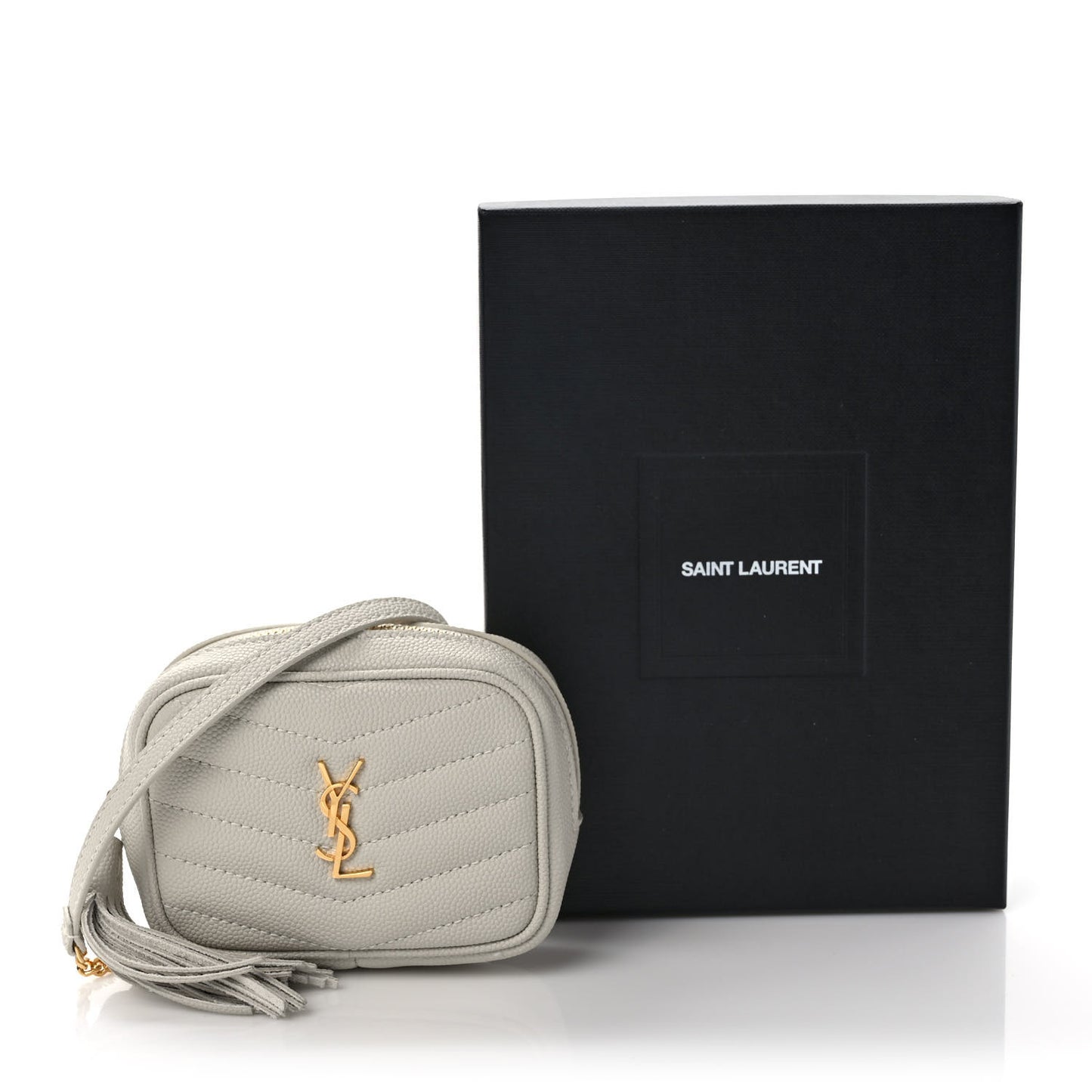 Grain De Poudre Matelasse Monogram Baby Lou Camera Bag Crema Soft