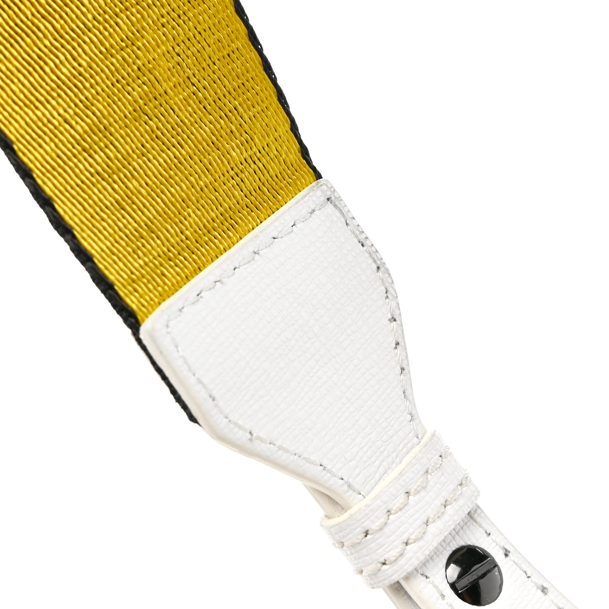 Calfskin Mini Binder Clip Bag White