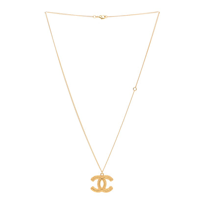 Chanel CC Matte Necklace Gold 3 of 6