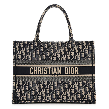 Christian Dior Oblique Medium Book Tote Blue Multicolor 1 of 16