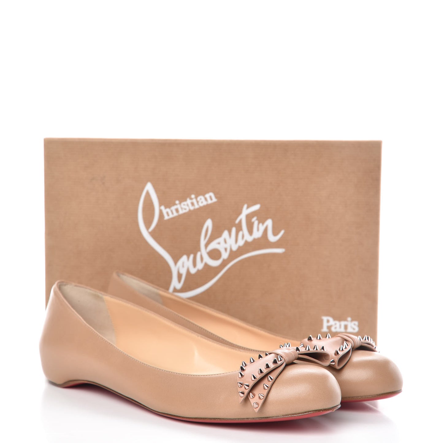 Nappa Ballalarina Flats 40.5 Nude