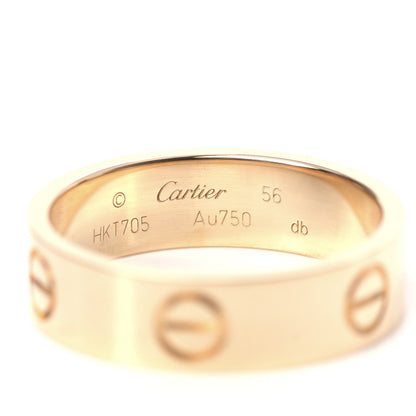 Cartier 18K Yellow Gold 5.5mm LOVE Ring 56 7.5 4 of 6