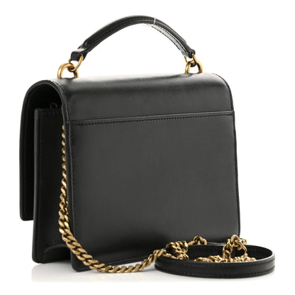 Saint Laurent Calfskin Monogram Sunset Chain Wallet Black 3 of 11