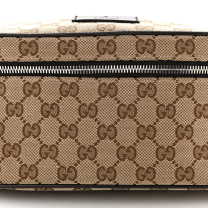 Gucci Monogram Dollar Calfskin Waist Pouch Beige Ebony Testa di Moro Marrone Scuro 8 of 10