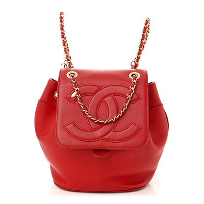 Chanel Lambskin CC Mania Backpack Red 1 of 12