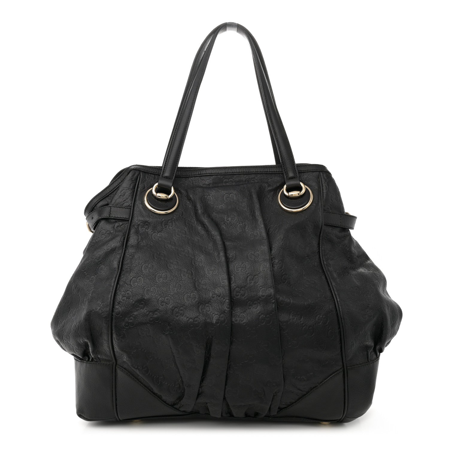 Gucci Guccissima Large Full Moon Tote Black 1 of 14