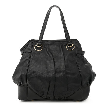 Gucci Guccissima Large Full Moon Tote Black 1 of 14