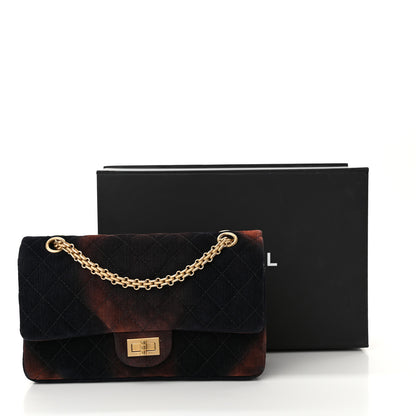 Chanel Ombre Velvet Quilted 2.55 Reissue 225 Flap Navy 12 of 12