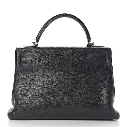 Hermes Taurillon Clemence Kelly Retourne 32 Black 4 of 57