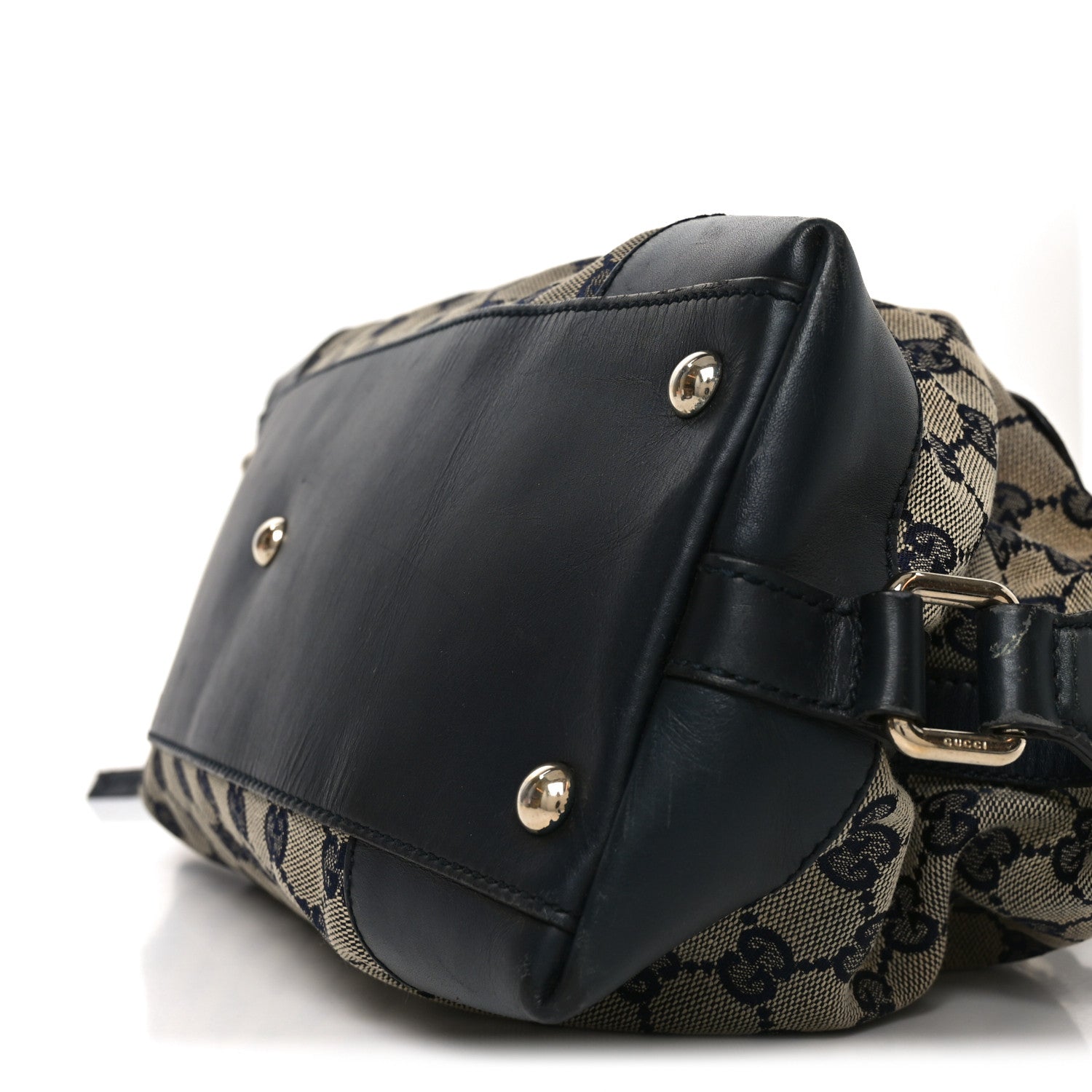 Gucci Monogram Brick Lane Small Boston Navy 1860661 – FASHIONPHILE