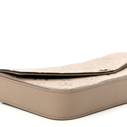 Louis Vuitton Empreinte Pochette Felicie Chain Wallet Tourterelle 8 of 10