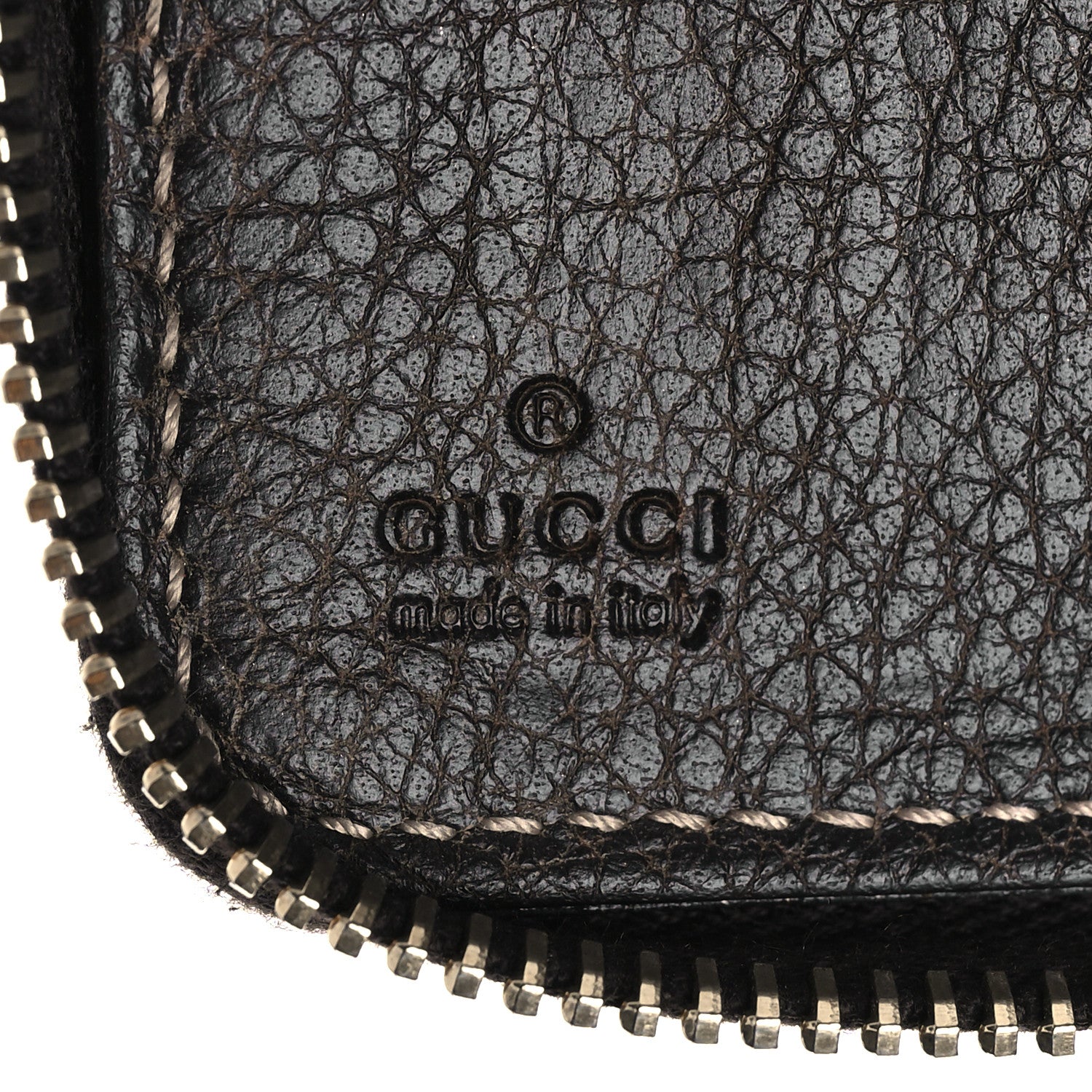 Gucci Guccissima Bamboo Tassel Zip Around Wallet Brown 6 of 10