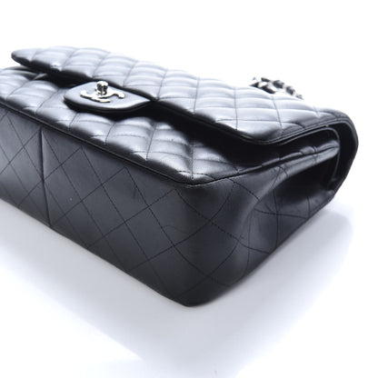 Chanel Lambskin Quilted Jumbo Double Flap Black 9 of 10