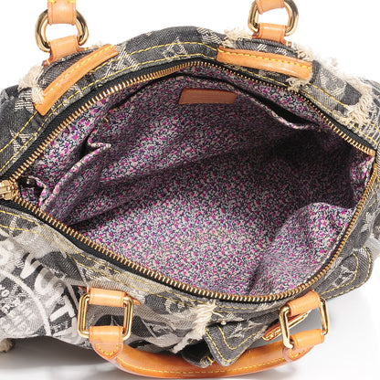 Louis Vuitton Denim Patchwork Speedy 30 Grey 7 of 7