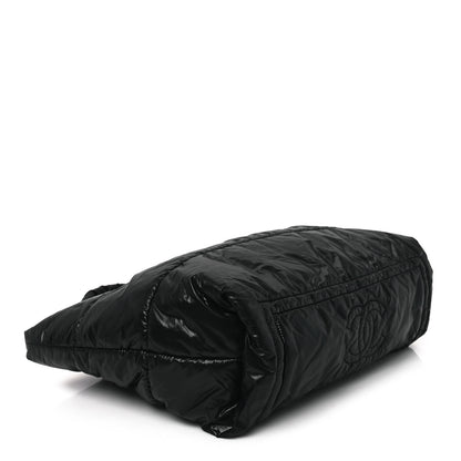 Chanel Nylon Quilted Small Coco Cocoon Tote Black 4 of 10