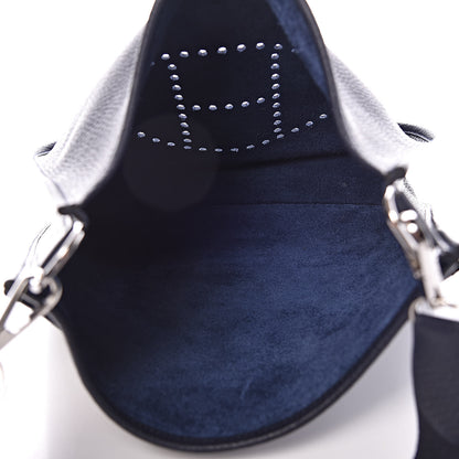 Hermes Taurillon Clemence Evelyne III PM Bleu Nuit 5 of 12