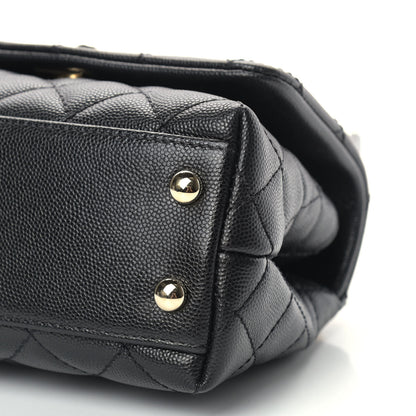 Chanel Caviar Quilted Extra Mini Coco Handle Flap Black 9 of 10