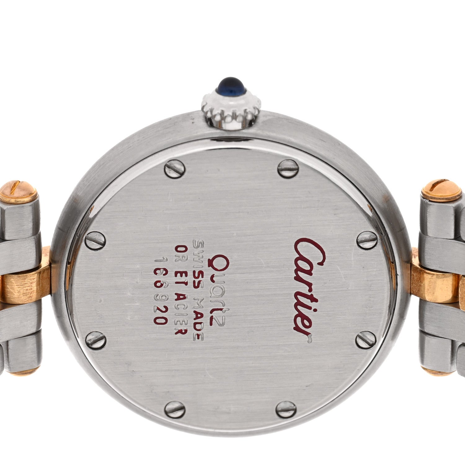Cartier Stainless Steel 18K Yellow Gold 24mm Panthere Vendome Quartz Watch 4 of 4