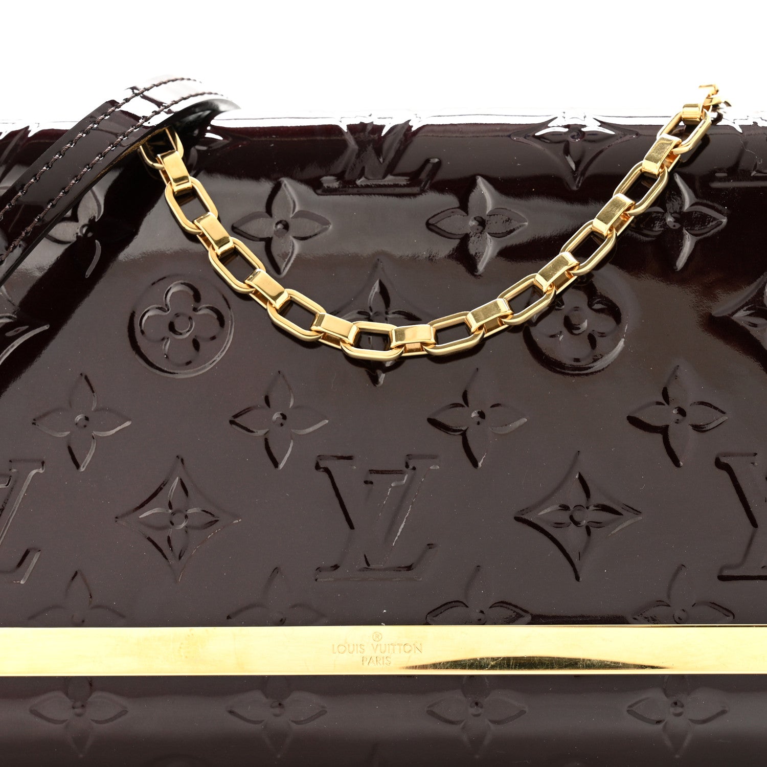 Louis Vuitton Vernis Ana Clutch Amarante 7 of 11