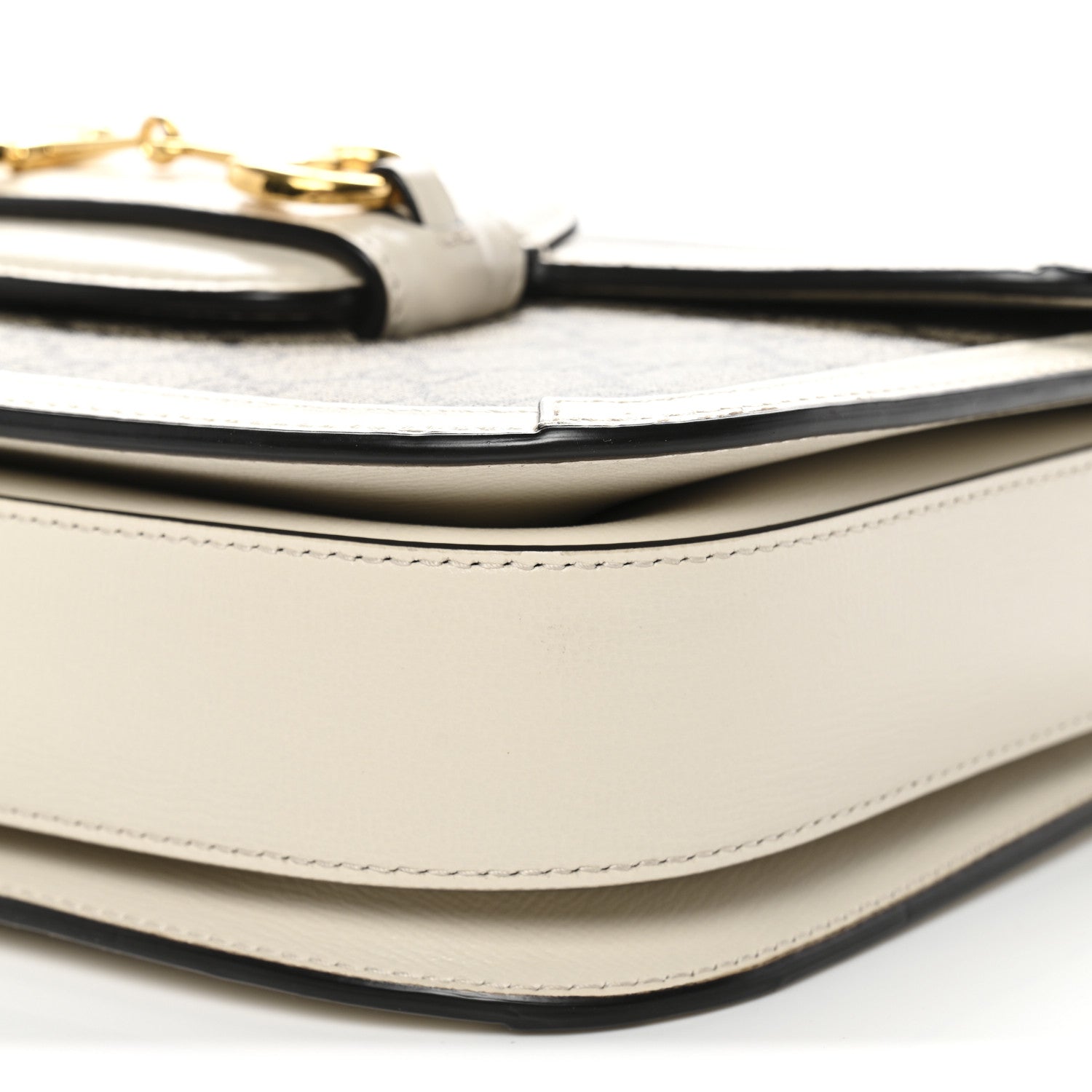 Gucci GG Supreme Monogram Horsebit 1955 Shoulder Bag Beige Mystic White 10 of 10