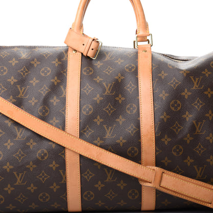 Louis Vuitton Monogram Keepall Bandouliere 55 7 of 16
