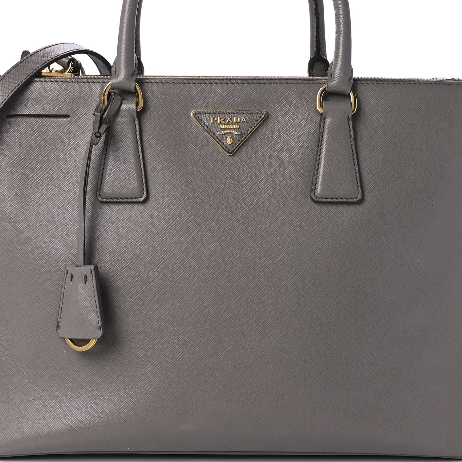 Prada Saffiano Medium Galleria Double Zip Tote Argilla 9 of 10