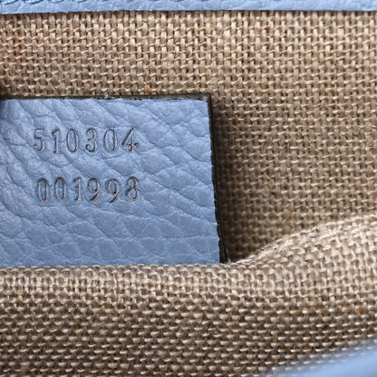 Gucci Dollar Calfskin Small Interlocking G Shoulder Bag Mineral Blue 7 of 10