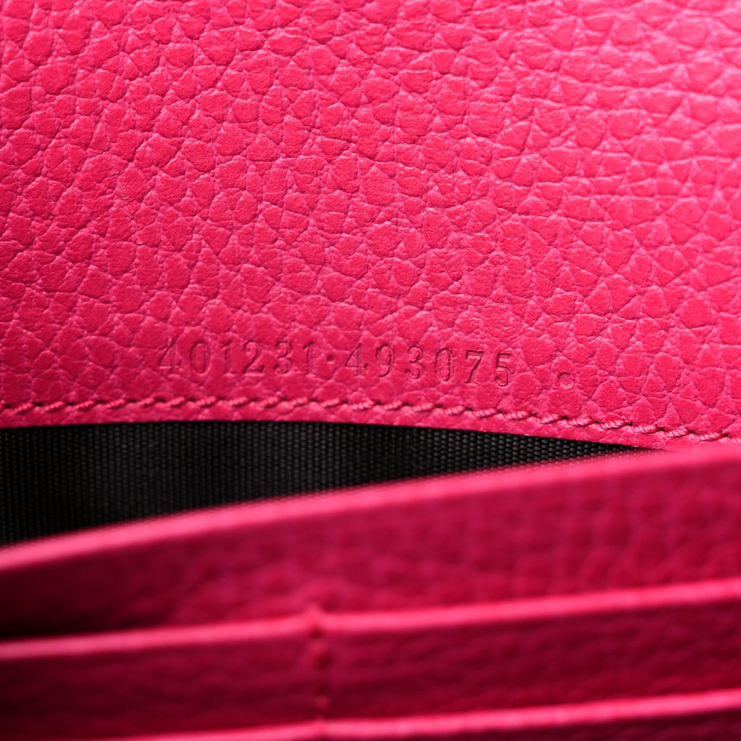 Dollar Calfskin Crystal Mini Dionysus Chain Wallet Box Pink