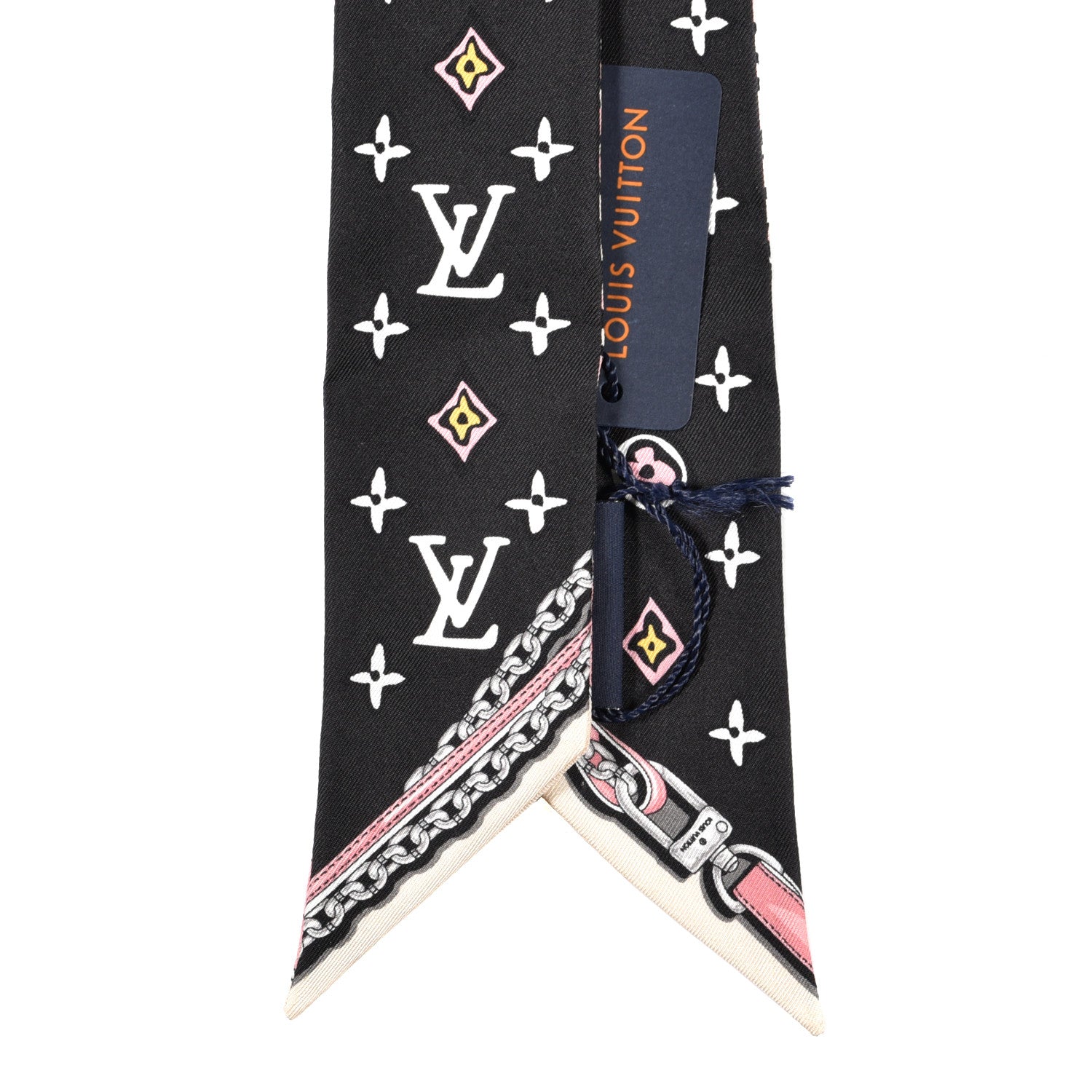 Louis Vuitton Silk Monogram Wild At Heart BB Bandeau Black 2 of 3
