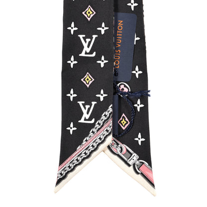 Louis Vuitton Silk Monogram Wild At Heart BB Bandeau Black 2 of 3