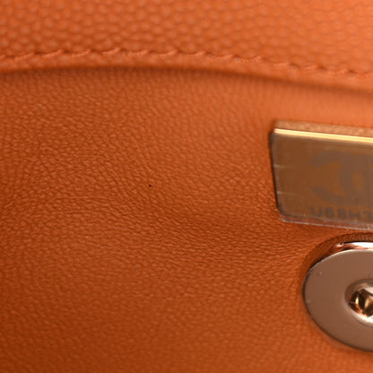 Chanel Caviar Quilted Mini Coco Handle Flap Brown 7 of 11