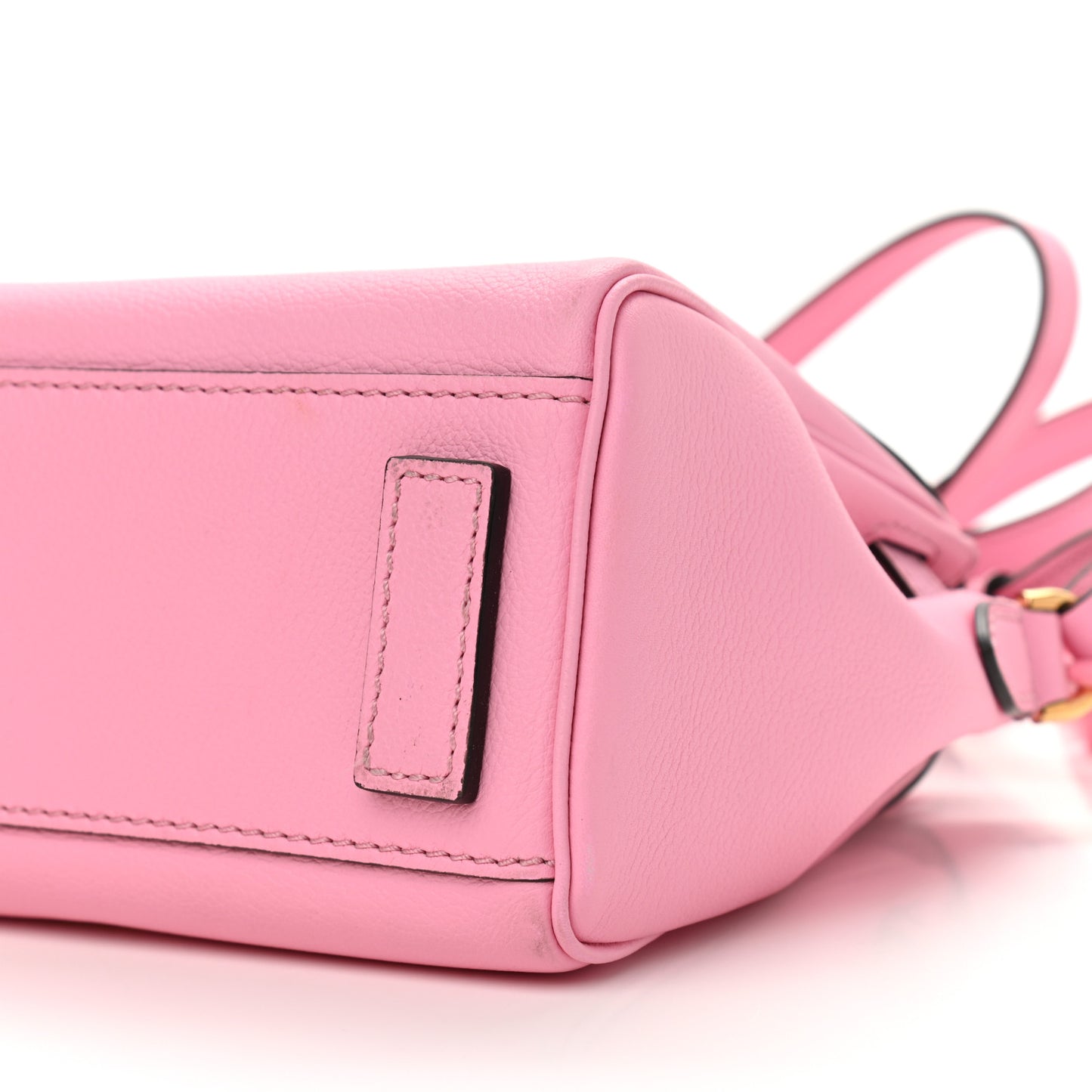 Grained Calfskin Small La Medusa Top Handle Bag Pink