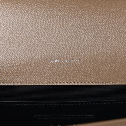 Saint Laurent Grain De Poudre Medium Classic Monogram Kate Satchel Sable Beige 8 of 14