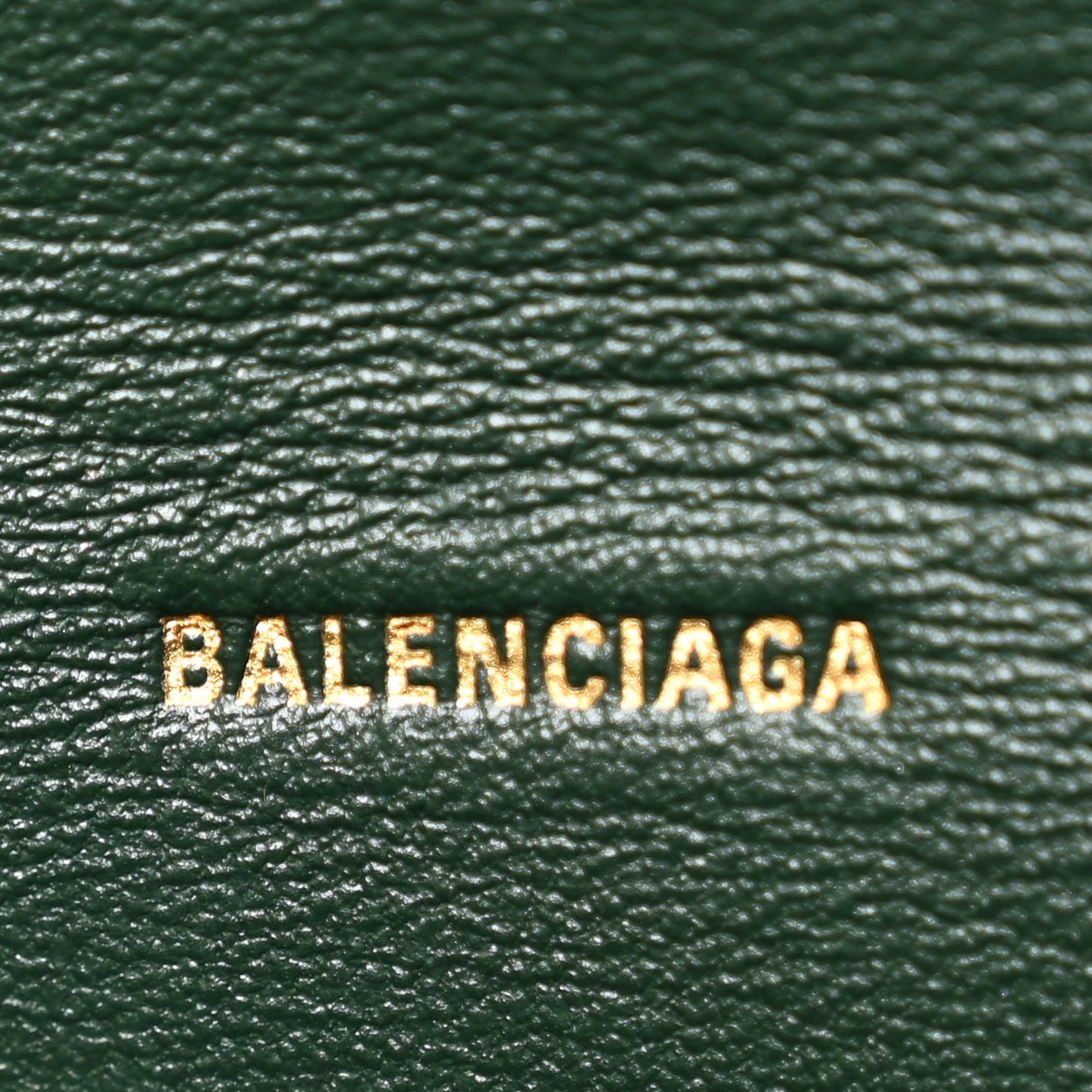 Shiny Calfskin Crocodile Embossed Hourglass Flap Flat Pouch Forest Green