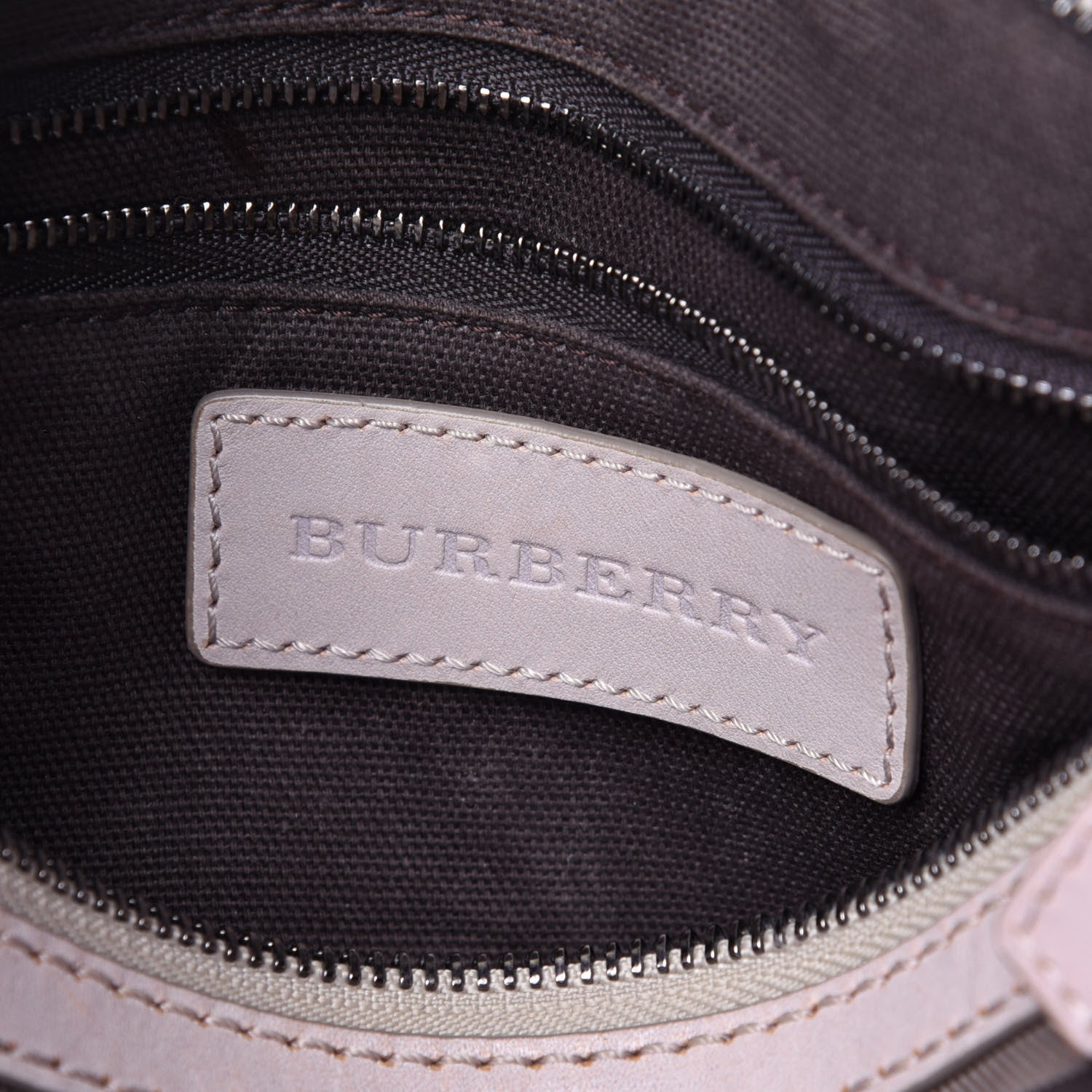 Burberry Smoked Check Small Chester Bowling Bag Purple 6 of 14