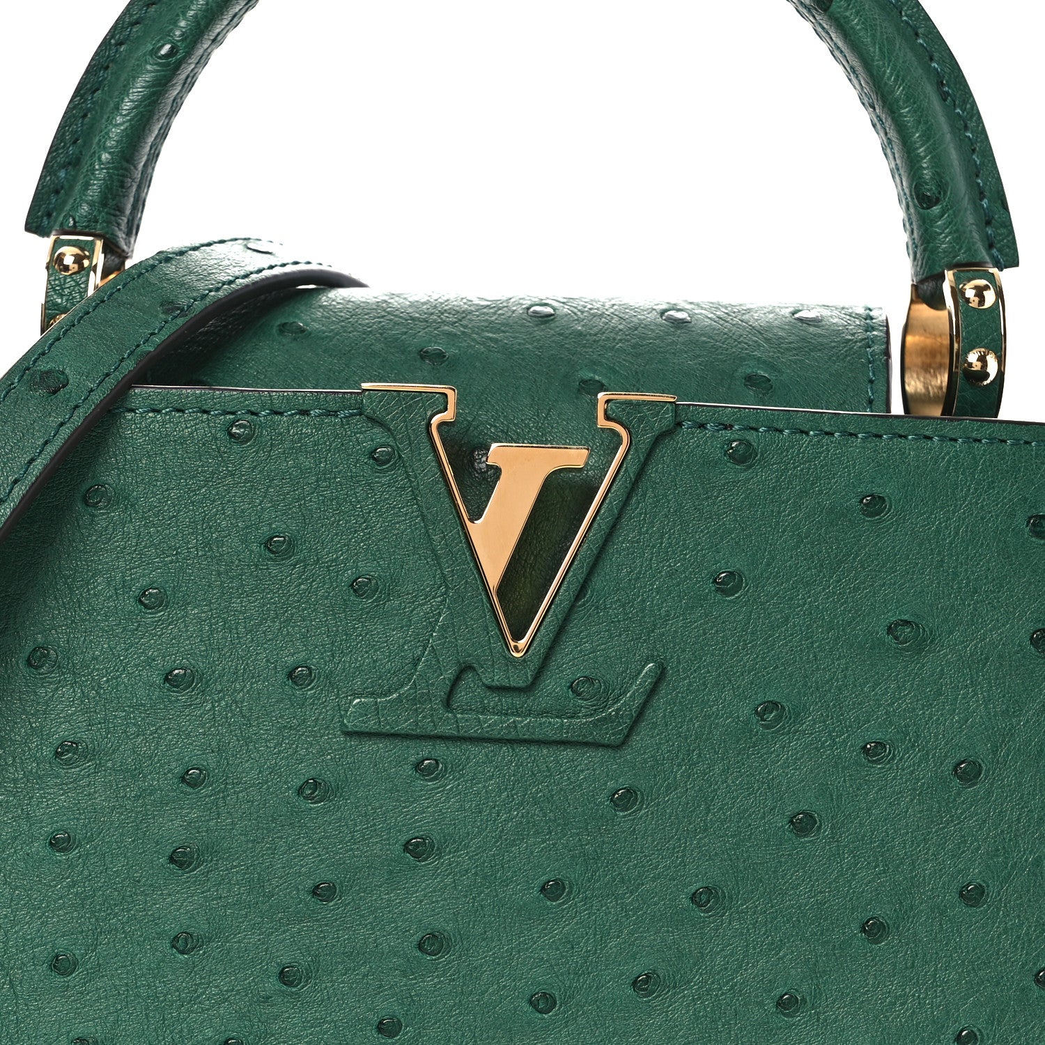Louis Vuitton Ostrich Capucines Mini Mint 1838785 – FASHIONPHILE