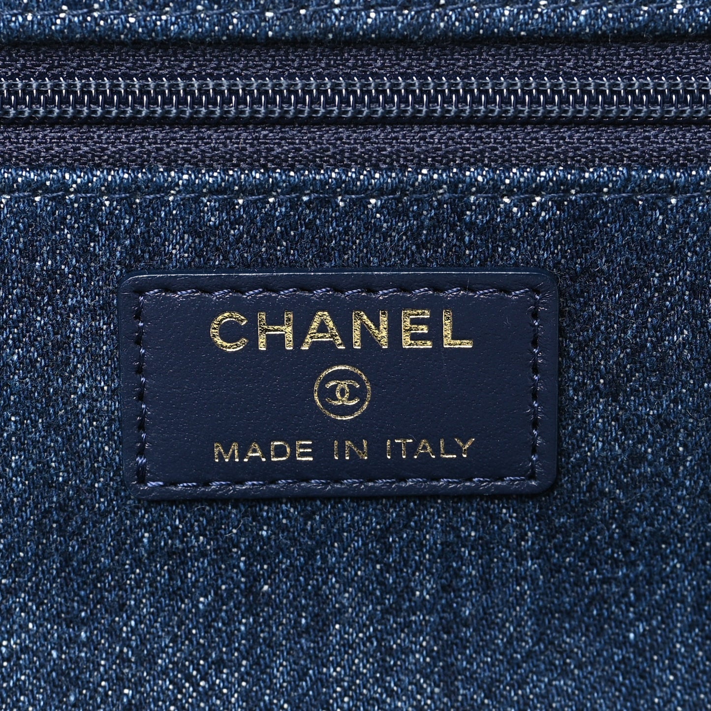 Denim Quilted Chanel 19 Wallet On Chain WOC Blue