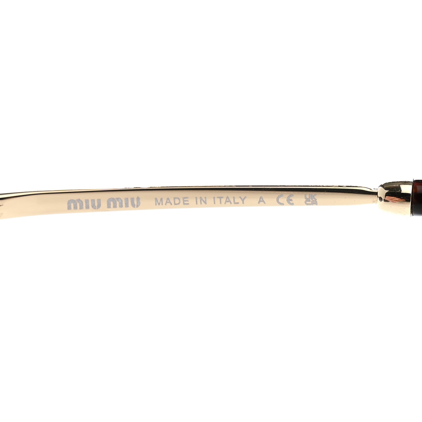 Metal Oval Sunglasses SMU52Y Tortoise