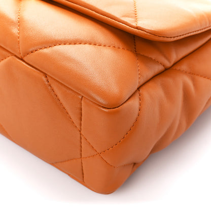 Chanel Lambskin Quilted Medium Chanel 19 Flap Light Brown 10 of 10