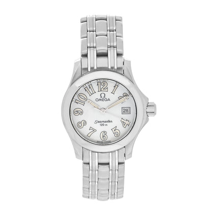 Omega Stainless Steel Mother of Pearl 26mm Seamaster Quartz Watch 2581.70 1 of 4