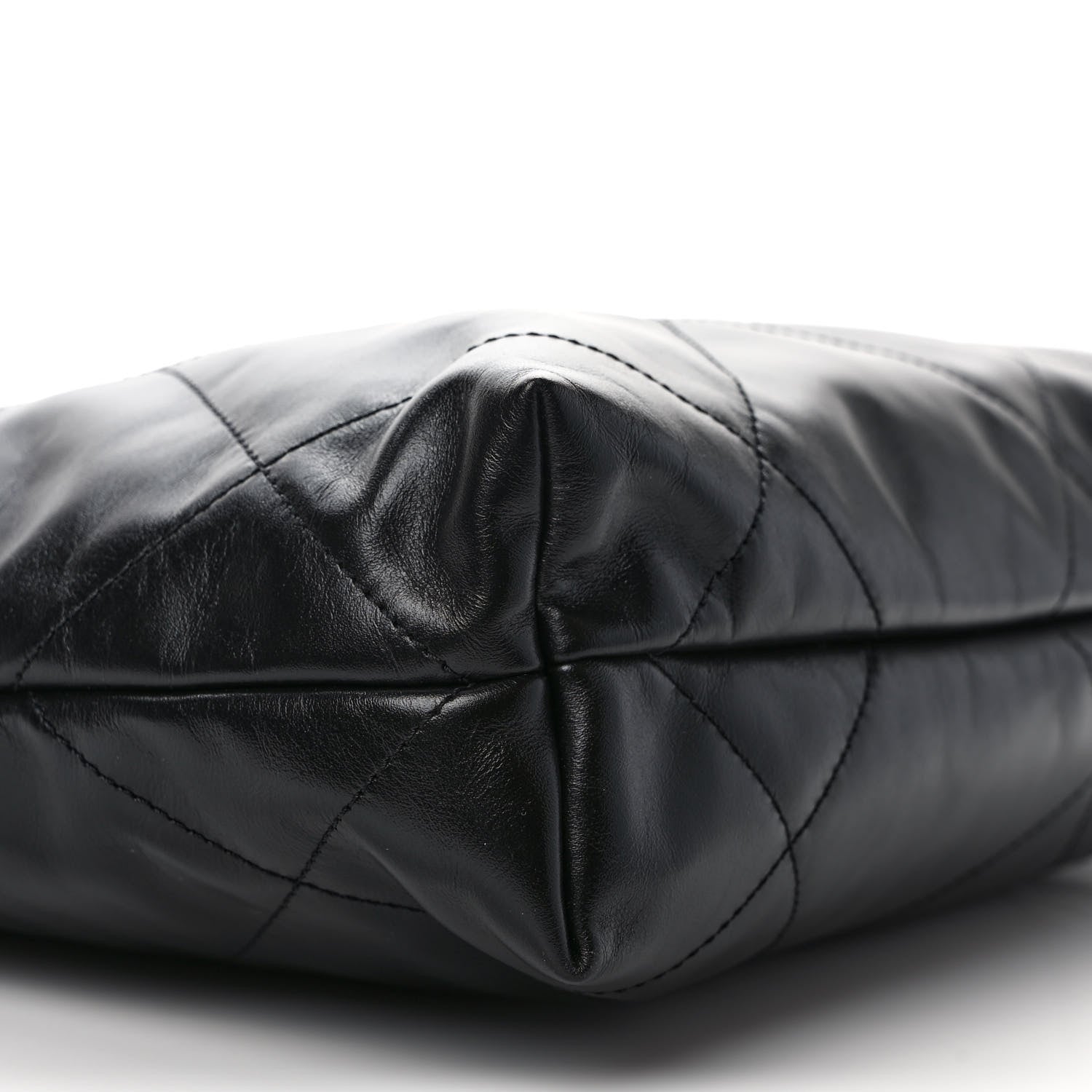 Chanel Shiny Calfskin Quilted Small Chanel 22 Black 9 of 10