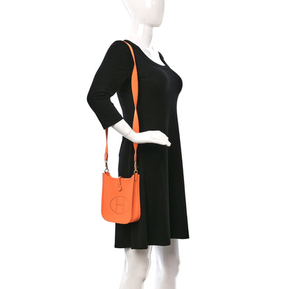 Hermes Taurillon Clemence Evelyne TPM Orange Minium 2 of 10