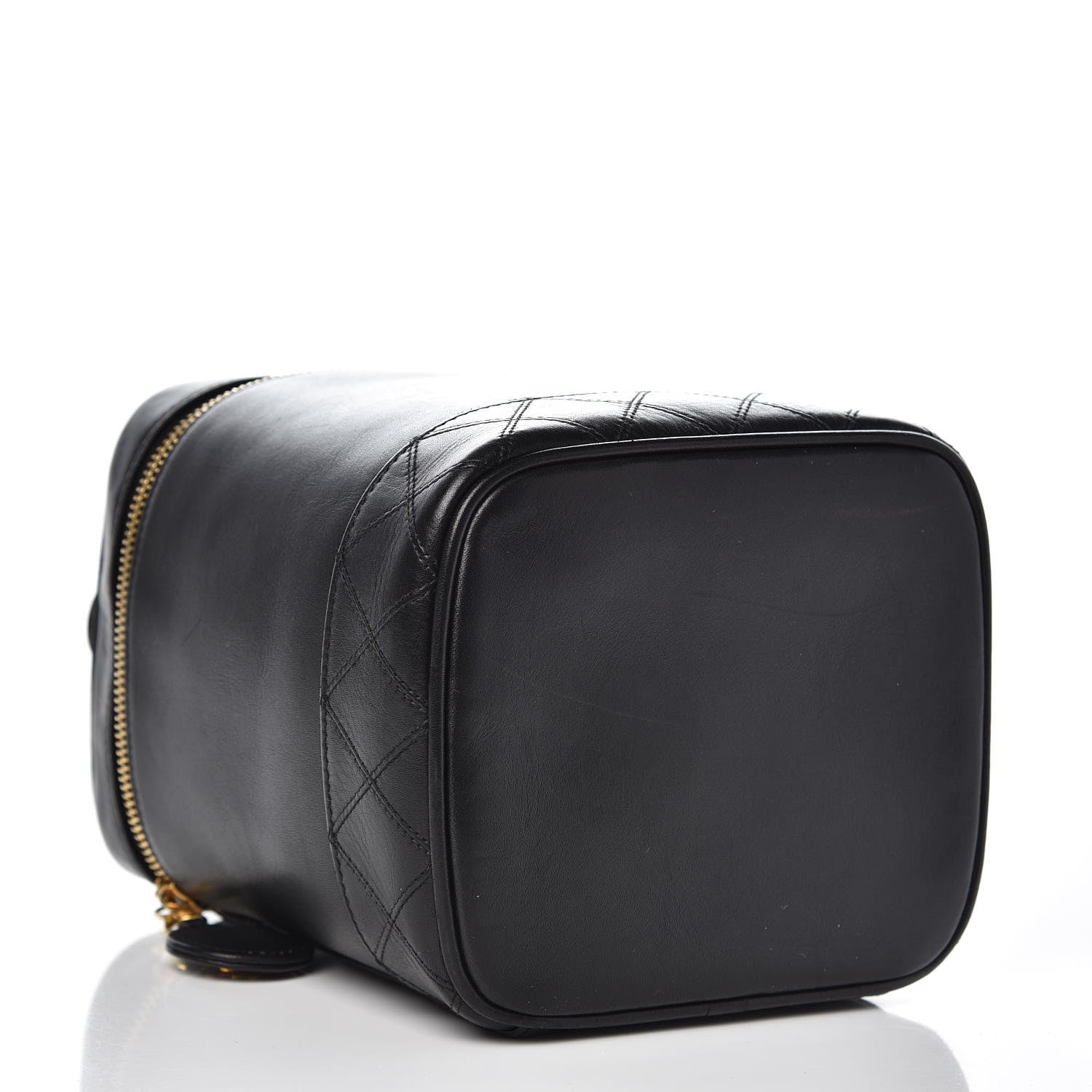 Chanel Lambskin Vanity Cosmetic Case Black 4 of 8