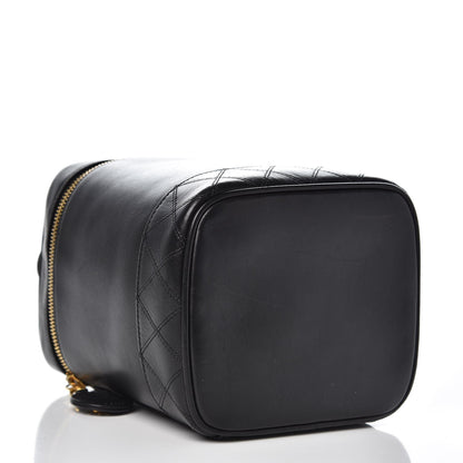 Chanel Lambskin Vanity Cosmetic Case Black 4 of 8