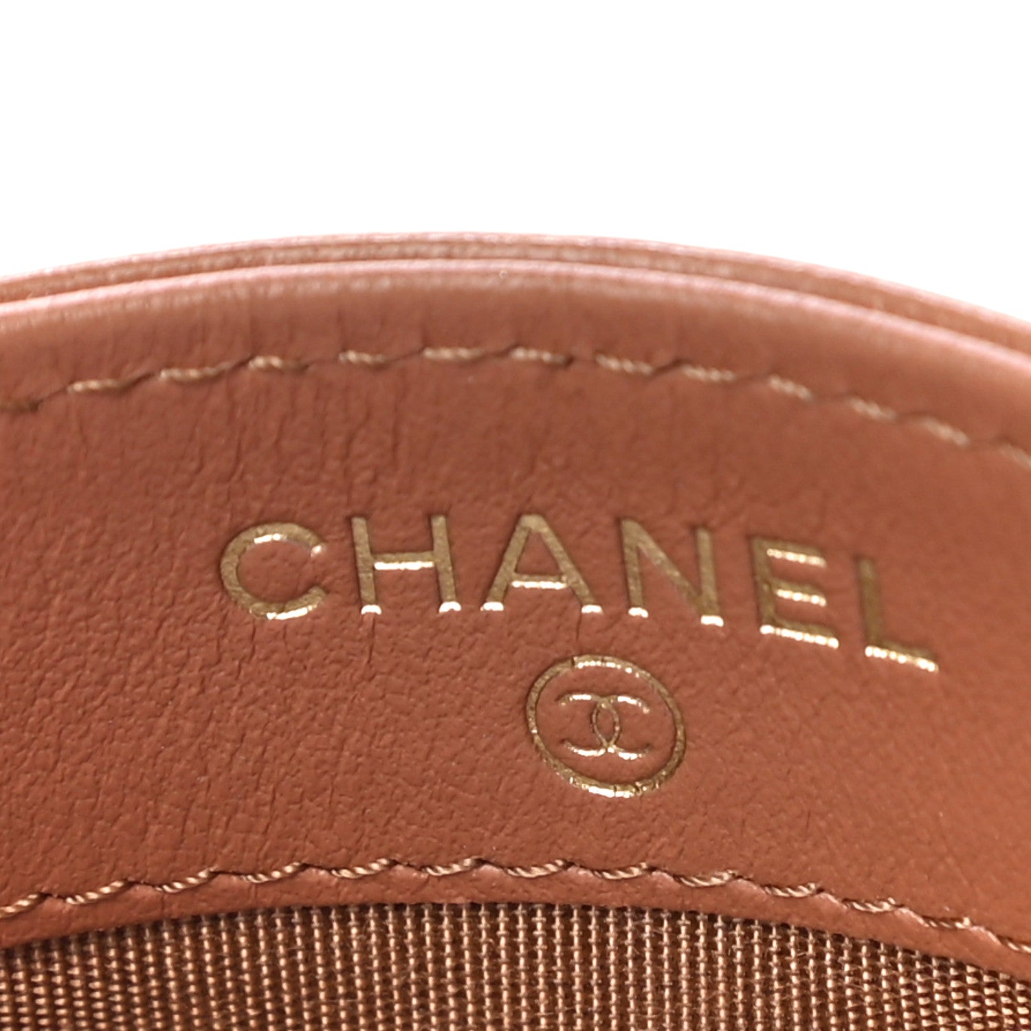 Chanel Lambskin Quilted Chanel 19 Card Holder Brown 7 of 11
